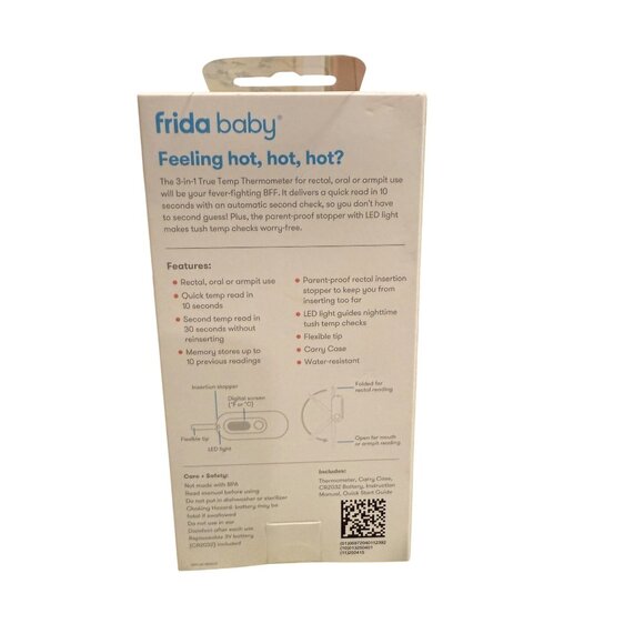 Frida Baby 3-In-1 True Temp Thermometer For Rectal/Oral/Armpit Use - Picture 3 of 6